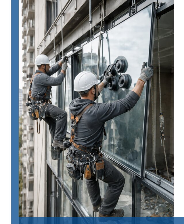 Витражное остекление фасадов и лоджий в Зеленокумске под ключ