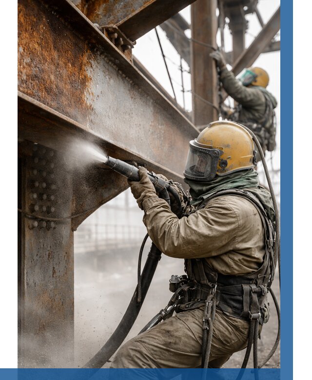 Пескоструйная очистка металлоконструкций в Зеленокумске по 611 р.  ВЫСОТНИК-Злм