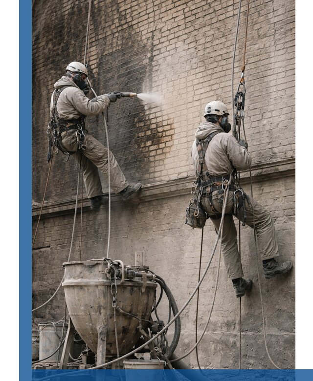 Пескоструйная очистка фасадов в Зеленокумске профессионально