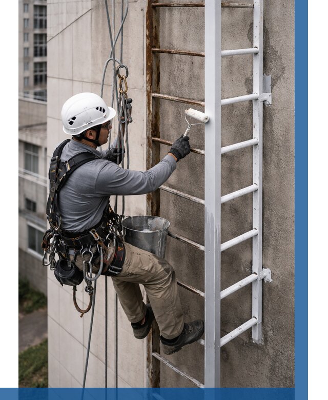 Покраска пожарных лестниц в Зеленокумске от 4582 р. | ВЫСОТНИК-Злм