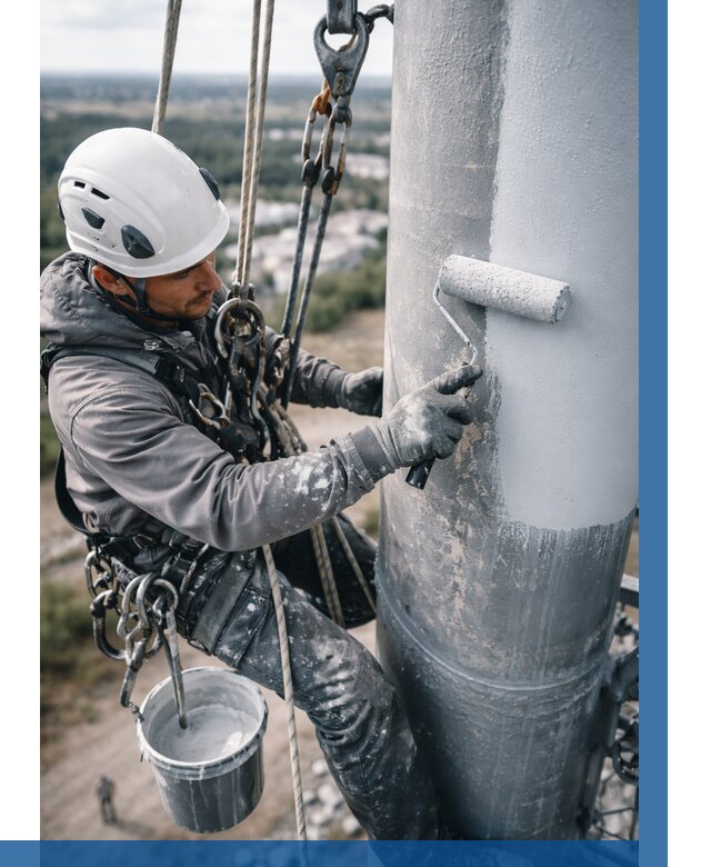 Покраска мачт связи под ключ в Зеленокумске от 865 р. | ВЫСОТНИК-Злм