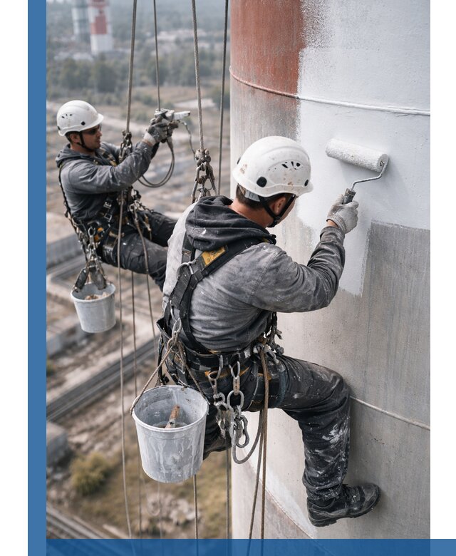 Покраска дымовых труб в Зеленокумске: антикоррозийная защита и восстановление