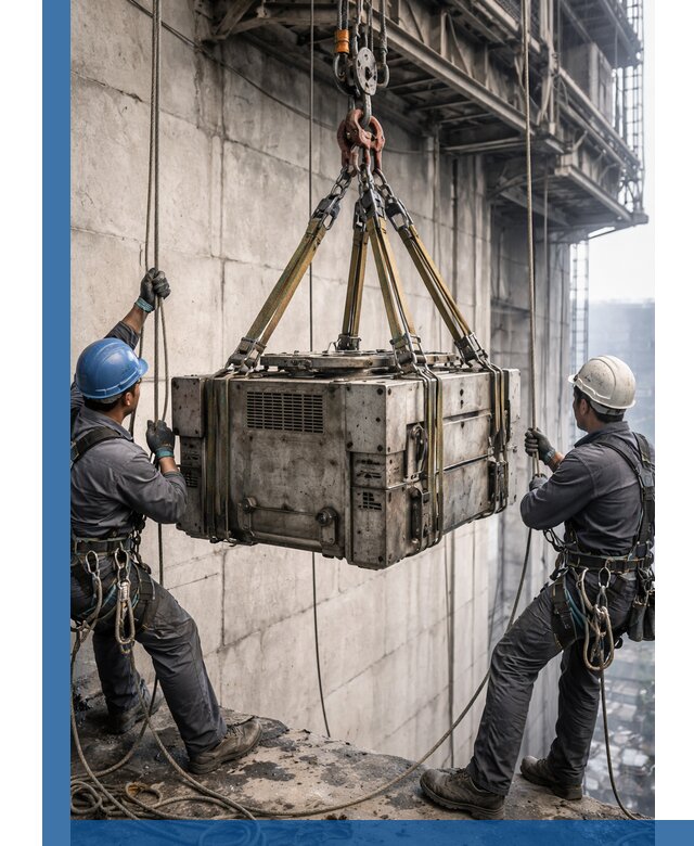 Такелажные работы на высоте, подъем и монтаж грузов в Зеленокумске