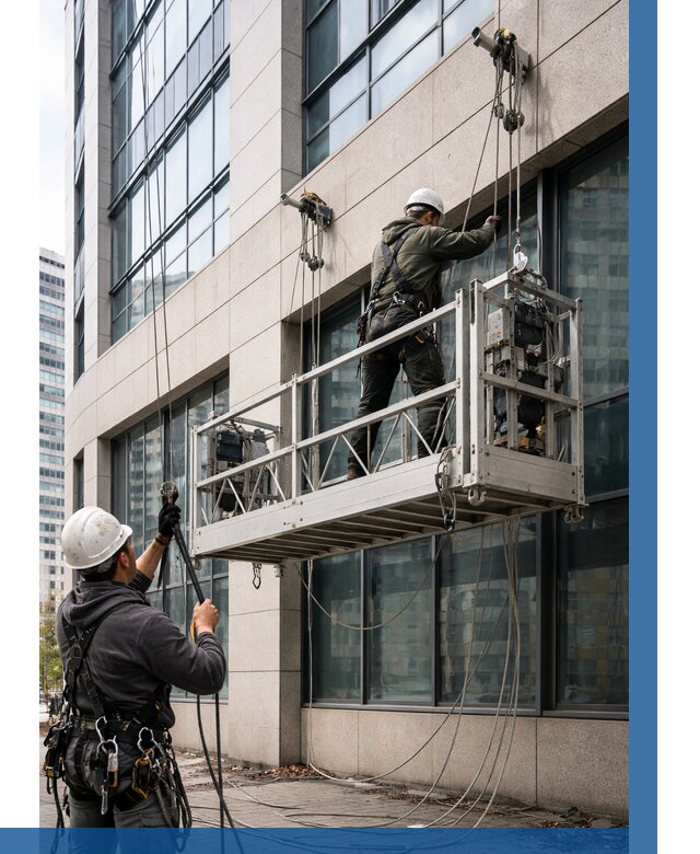 Монтаж и подъем фасадной люльки в Зеленокумске от 12218 р. | ВЫСОТНИК-Злм