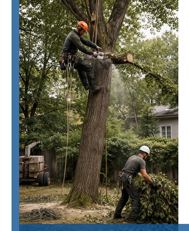 Кронирование деревьев в Зеленокумске, безопасная высотная обрезка