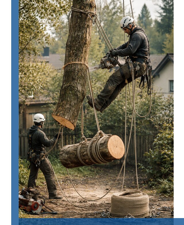 Валка деревьев частями в Зеленокумске, безопасно и аккуратно