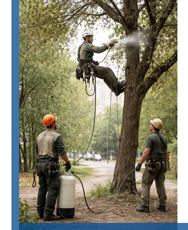 Обработка деревьев от вредителей в Зеленокумске профессиональная защита