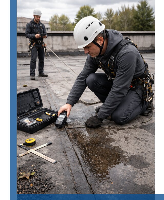 Обследование кровли на протечки и выявление дефектов в Зеленокумске