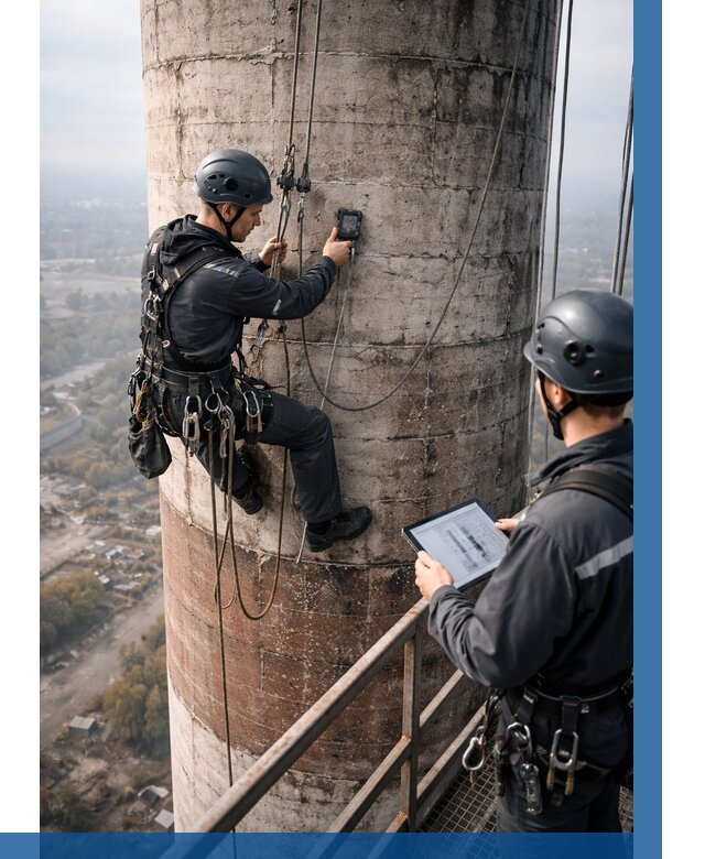 Обследование дымовой трубы в Зеленокумске от 8146 р. | ВЫСОТНИК-Злм