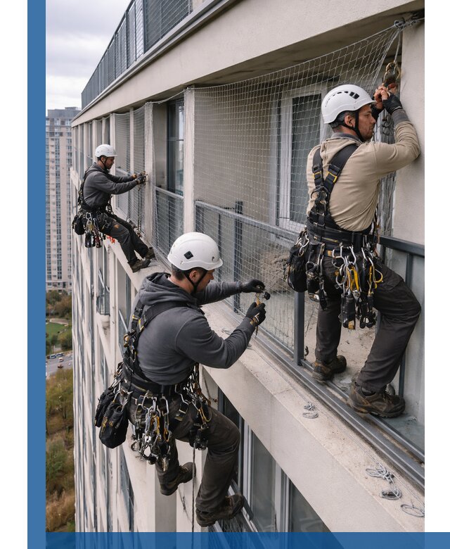 Профессиональный монтаж защитной сетки от птиц в Зеленокумске